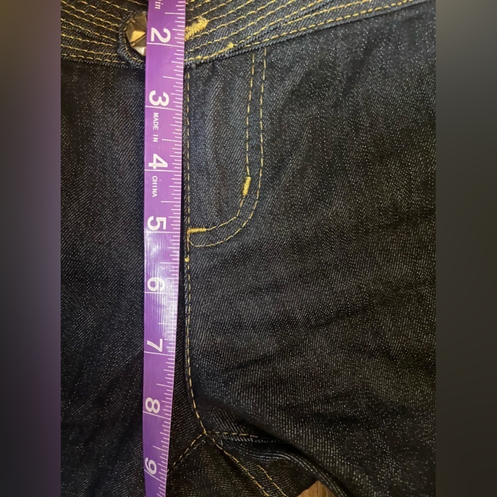 Cache Wide Leg Bell Button Low Rise Denim Jean Size 2 - Picture 10 of 16